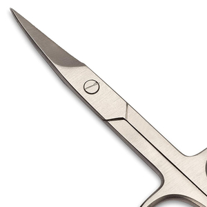 Tijeras para uñas para diestros de acero inoxidable respetuosas con el medio ambiente con logotipo personalizado de alta calidad, punta de hoja recta, cutícula afilada - Product Image 2