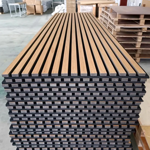 Piastrelle di <span class=keywords><strong>legno</strong></span> alternative WPC wallboard decorazione parete interna rivestimenti 3D griglia <span class=keywords><strong>pannelli</strong></span> acustici - Product Image 1