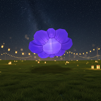 Ballons lumineux LED suspendus en forme de nuage, éclairage gonflable pour plafond, ballon d'air avec ventilateur intégré, certifié CE, pour la publicité