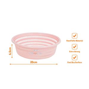 Plastic Colander Strainer Bowl Eco-Friendly Durable Food Safe Extra Strong Fast Dry Kitchen Fruit <b>Vegetable</b> Washing Food Grade - Product Image 2