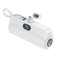 Nouveaux produits 2025 – Cadeau personnalisé avec logo OEM – Chargeur iPhone – Batterie externe portable haute capacité 5000 mAh – Banques d'alimentation