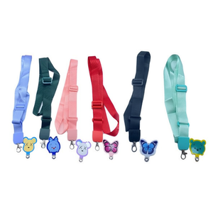 Portacarte in metallo con cinturino a cartoni animati DAM, colorato e regolabile, per borsa, portachiavi, accessorio moda - Product Image 1