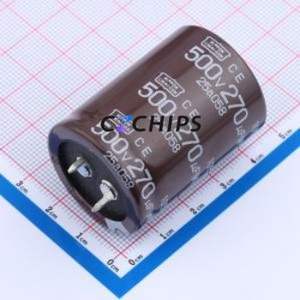 ตัวเก็บประจุแบบอิเล็กโทรไลต์อะลูมิเนียมแบบ Snap-in รุ่น ECST501VSN271MR40S ชนิด Through-hole (THT) ขนาด D30xL40 มม. 270uF 20% 500V 10 มม. - Product Image 1