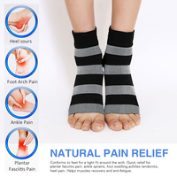 Chaussette de compression pour fasciite plantaire, attelle de cheville, soutien de la voûte plantaire, soulagement de la tendinite d'Achille, de la douleur au talon, de l'enflure et de l'arthrite