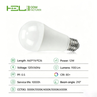 A19 3000K-6500K Cahaya Putih Hangat hingga Cahaya Siang 120V AC LED Bohlam Desain Spiral, CRI tinggi>80 Terdaftar ETL untuk Pene
