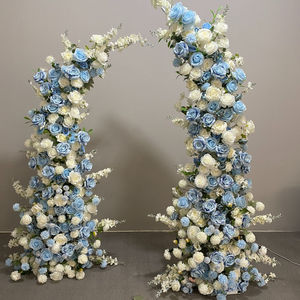 Arreglo de flores de arco de boda azul de seda artificial para bodas graduaciones Navidades-venta al por mayor - Product Image 1