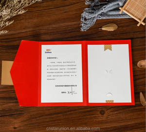 1000 PIÈCES QUANTITÉ MINIMALE DE COMMANDE <span class=keywords><strong>Pas</strong></span> <span class=keywords><strong>Cher</strong></span> Personnaliser Couleur Rouge Concepteur De Mariage Carte De Voeux avec Cadeau Portefeuille Enveloppe <span class=keywords><strong>Billet</strong></span> A4 Enveloppe - Product Image 4