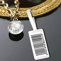Étiquettes de prix pour bijoux imprimées sur mesure étiquettes de bijoux étanches et résistantes à la déchirure en rouleau étiquette de prix pour bague d'impression de codes à barres et de codes QR
