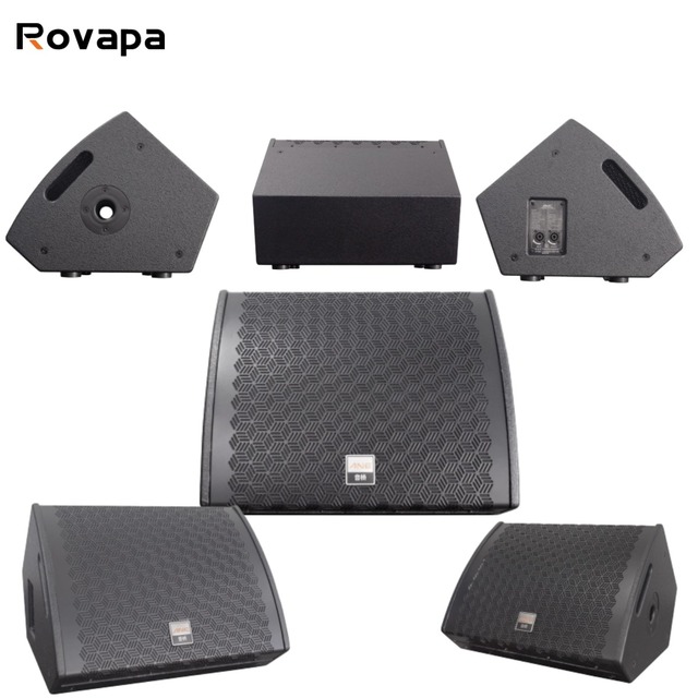Coaxial Monitor Speaker Exponential Cone Design 8 Ohm 400/1600W 80-20kHz Frequency Range Professional Live Sound Studio Speaker