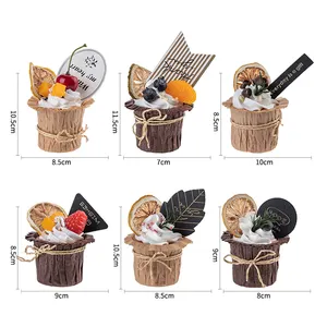 Realistic Artificial Simalated Cake Cupcake Model Cup Display Photography Props Crafts Artificial dessert