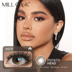 Nouvelle Série de Lentilles de <span class=keywords><strong>Contact</strong></span> Souples HEMA à Trois Tons, 40% d'Humidité, Effet d'Élargissement, Aspect Naturel, Vente en Gros - Product Image 1