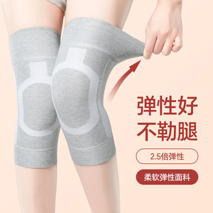 แผ่นรองเข่ากราฟีนแบบถักอุ่นๆ ช่วยพยุงและรัดกล้ามเนื้อ สำหรับเล่นกีฬาและใช้ในชีวิตประจำวัน สีขาวอมเทา - Product Image 2