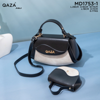 Sac à main vintage QAZA 2024 pour femme, grand sac bandoulière avec chaînes décoratives, sac messager à poignée supérieure, pas cher