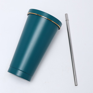 Stainless Steel Tumbler 304 Insulated Cup With Straw Travel Coffee Mug Portable Outdoor Use - Product Image 5
