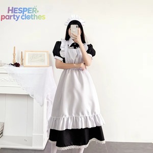 HESPER Ensemble de Costumes Traditionnels : Jupe Longue de Soubrette et Tenues de Cosplay de Majordome Britannique, Robe Mignonne pour Travesti - Product Image 2