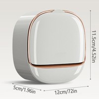 Porte-savon mural moderne et étanche avec plateau de drainage et design luxueux