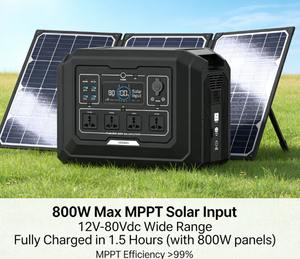 Station d'alimentation portable 2000W LiFePO4, générateur solaire, UPS, charge rapide MPPT, contrôle par application, alimentation de secours à domicile, camping, station d'alimentation extérieure - Product Image 4