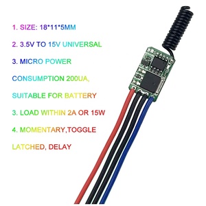 Công Tắc Điều Khiển Từ Xa Mini Bảng Mạch PCB Từ Xa RF 1527 433.92 MHz Bật Tín Hiệu Truyền Cho Hệ Thống Báo Động Dòng Điện Chờ Thấp - Product Image 5