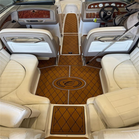 Tapis de pont en mousse EVA imitation teck pour plateforme de bain et cockpit de bateau, style SeaDek MarineMat, auto-adhésif, pour Cobalt 262 2004