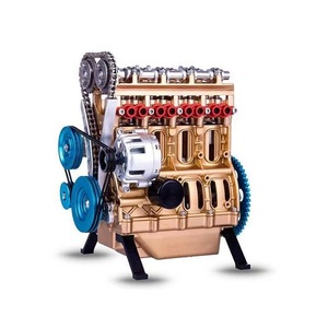 Kit di assemblaggio del modello di motore del veicolo a otto cilindri in linea con motore a Gas modello 8 cilindri - Product Image 2