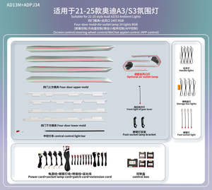 Kit d'éclairage d'ambiance pour Audi A3 2021-2025 – Bande lumineuse 30 couleurs pour grille d'aération de porte, contrôle par application, Plug & Play, amélioration de l'éclairage intérieur automobile - Product Image 5