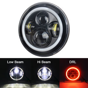 Wukma Moto 7 "Phares LED avec Halo Angel Eye Clignotant halo pour Jeep Wrangler JK TJ 1997-2018 - Product Image 5