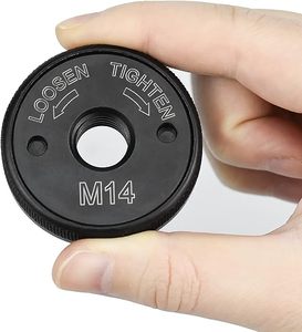 Tự khóa lớp phủ niken công cụ điện phụ tùng vòng phát hành nhanh chóng kẹp M14 chủ đề mặt bích <span class=keywords><strong>Nut</strong></span> cho trục chính máy mài góc - Product Image 6