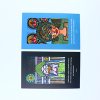 Personnalisé Ésotérique Ciel Et Terre Tarot 22 Cartes Sorts Sagesse Oracle Cartes Occulte Foncé Tarot Cartes