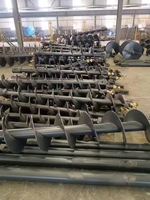 Tarière hydraulique pour pelle, attache à enfiler, capacité de creusement personnalisable, pour piquets de clôture et plantation d'arbres