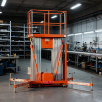 Échelle élévatrice monopersonnelle en alliage d'aluminium à levage hydraulique et électrique, très vendue