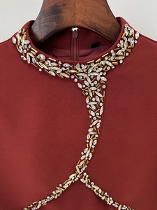 OUDINA Abito <span class=keywords><strong>da</strong></span> <span class=keywords><strong>Sera</strong></span> Elegante di Lusso, Vestito Lungo con Perline e Diamanti, Maniche a Scialle, <span class=keywords><strong>Taglie</strong></span> <span class=keywords><strong>Forti</strong></span> - Product Image 6