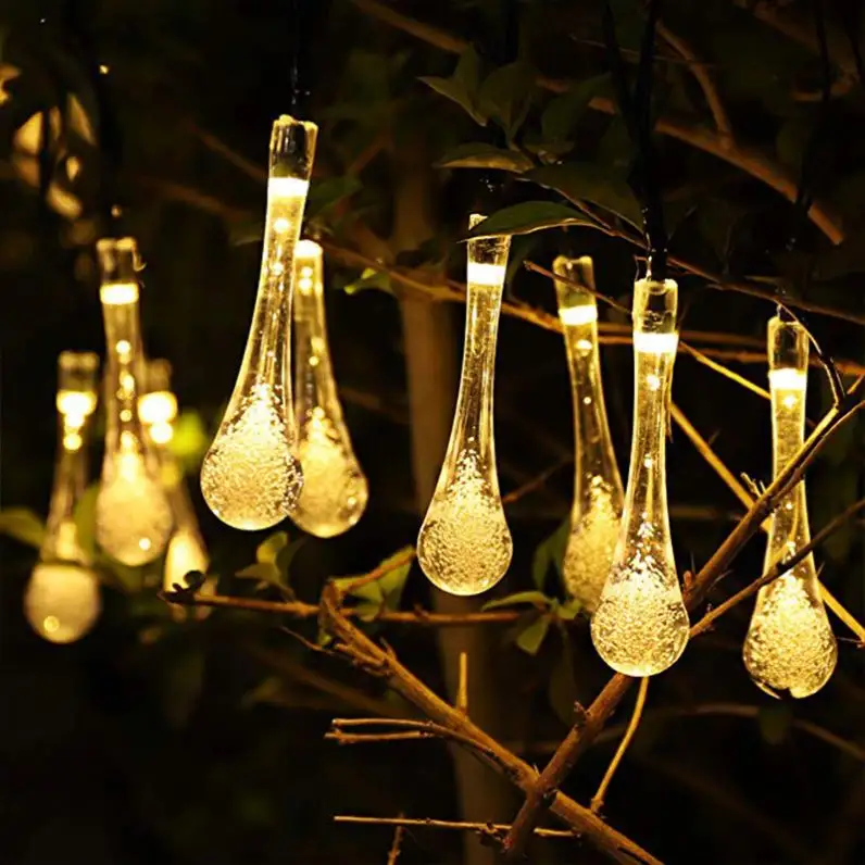 Christmas Tree Decoration LED String Light patio solar outdoor waterproof RGB string lights