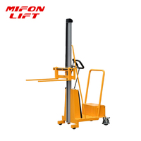 MIFONLIFT Chariot élévateur électrique contrepoids sans chariot de 1500 mm à 1700 mm de hauteur de levage, capacité 100 kg à 150 kg, mini transpalette électrique sans chariot