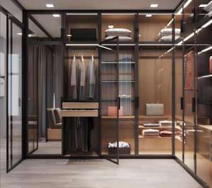 Fabricant de meubles sur mesure Meubles de chambre à coucher Armoire moderne modulaire en bois Design Garde-robe de chambre Style minimaliste - Product Image 1