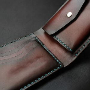 กระเป๋าสตางค์หนังวัวแท้สำหรับสุภาพบุรุษ LW-0231ใส่บัตรเครดิตแบบวินเทจของชายหนุ่มโลโก้ได้ตามต้องการ - Product Image 1