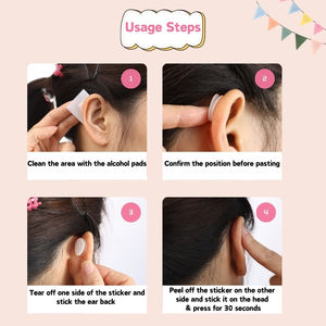 สติ๊กเกอร์ติดหูเด็กแรกเกิด-3 ปี 8 ชิ้น ช่วยปรับปรุงและแก้ไขหูที่ยื่นออกมา ตัวแก้ไขหูแบบใส - Product Image 5