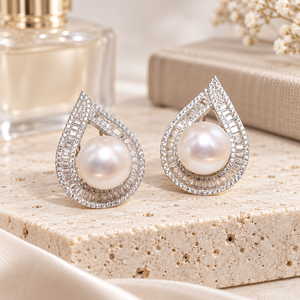 Eleganti Orecchini a Goccia per Donne, Design Geometrico con Perline, Accessori Femminili da Principessa - Product Image 5
