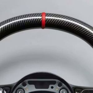 Volant en suède et fibre de carbone sur mesure pour Mercedes Benz <span class=keywords><strong>AMG</strong></span> W222 W207 W212 W204 W205 W167 W213 C43 GLC63 Accessoires - Product Image 5