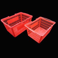 Panier de courses en plastique à double poignée, écologique, pour supermarché, facile à transporter, modèle 2025 – Meilleures ventes