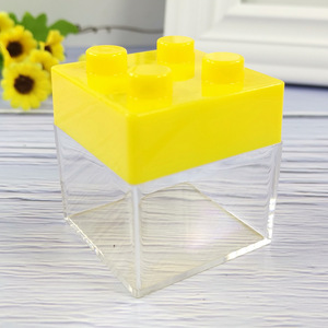 Boîtes à dragées colorées en forme de blocs de construction, boîtes à dragées pour mariage, contenants à bonbons - Product Image 4