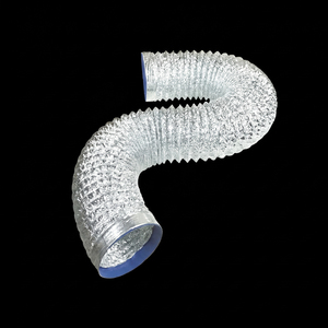 Tuyau flexible en aluminium pour climatiseur portable de chantier, kit de ventilation de fenêtre pour climatisation, conduit de ventilation HVAC - Product Image 1