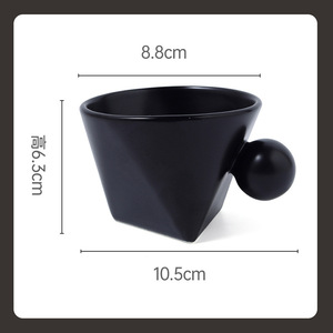 Tazas de café con leche de viaje de cerámica creativas al por mayor de alta calidad, regalo promocional personalizado, tazas de grado superior, taza de pareja de estilo <span class=keywords><strong>INS</strong></span> - Product Image 6