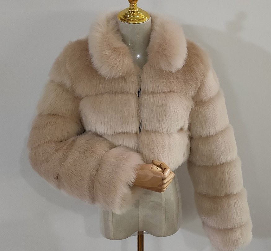 Liu Ming Hot Selling Winter Women Faux Fur Coats Bailey 44 Faux