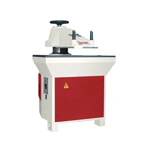 Rubber slipper sole hydraulic swing arm cutting machine price of shoe making machine