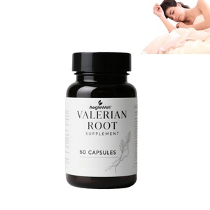 Aeglewell Factory Supply Private Label Extrato De Raiz De Valeriana Orgânica Cápsulas Extrato De Valeriana Suplemento Herbal para Adultos - Product Image 1