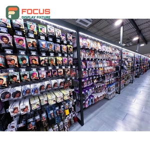 Présentoir de Luxe pour Extensions de Cheveux, Étagère Multi-Niveaux avec Cadre Renforcé, Unité de Présentation pour Magasin de Perruques - Product Image 5