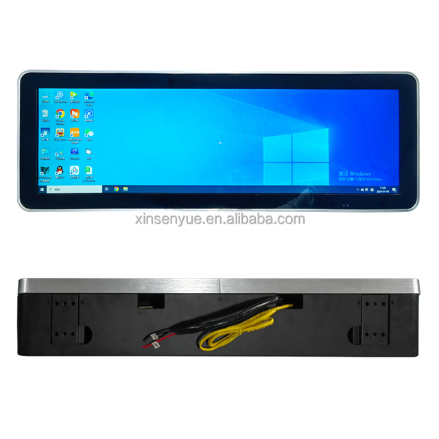 High Brightness 1000 Nits Long Thin BUS LED TFT LCD Display for Bus Shopping Mall Exhibition Hall Car Indoor Video Advertising