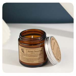 Velas Aromáticas de Cera de Soja con Aroma a Vainilla Marrón, Sal Marina y Salvia, de Lujo, al por Mayor, Marca Privada FM - Product Image 5