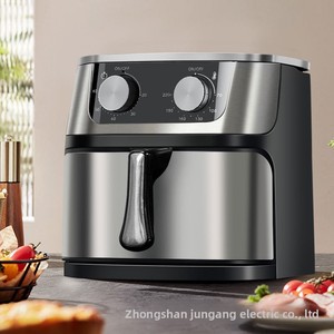 Freidora de aire eléctrica moderna para el hogar con gran capacidad, máquina de cocina de acero inoxidable sin tapa, nuevo diseño <span class=keywords><strong>Visual</strong></span> - Product Image 3