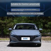 Pour Hyundai Elantra 2020 2021 Cache de phare transparent Remplacement de la coque de phare avant Halogène Xénon Cache de phare en verre